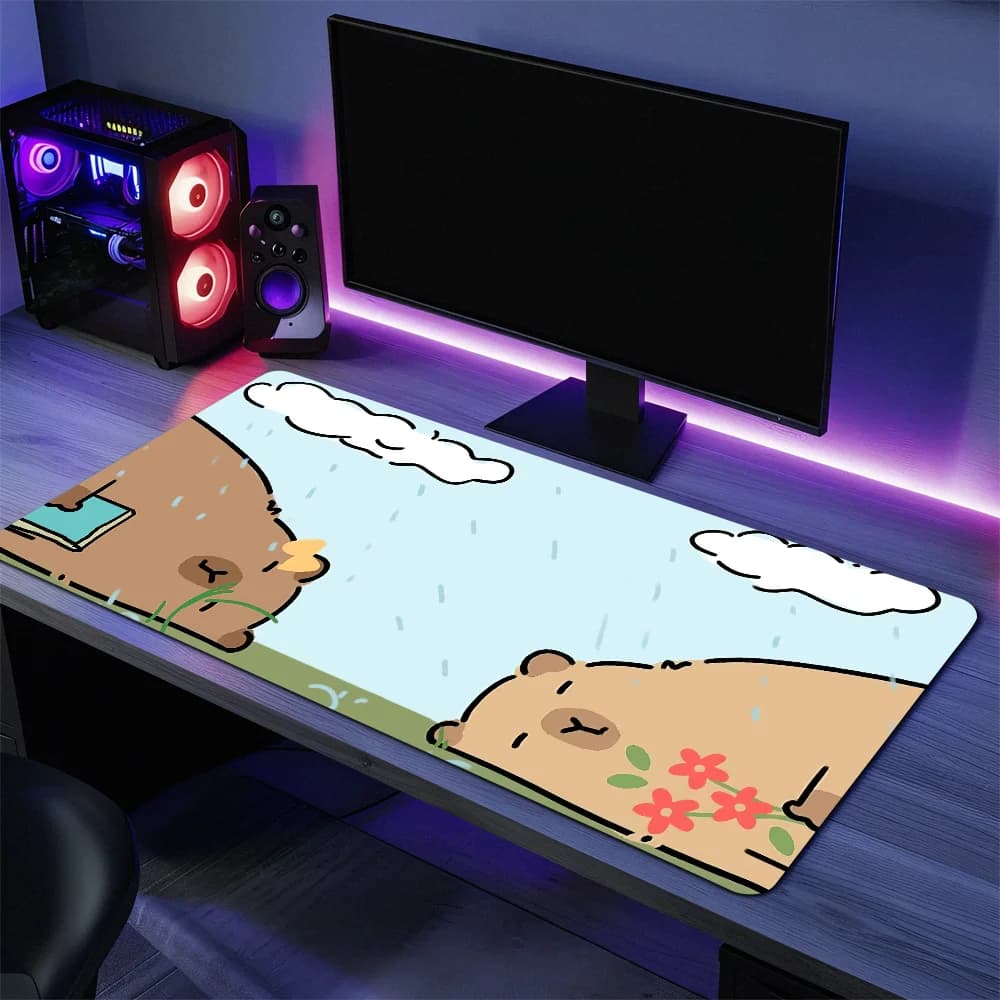 Mouse caps Non-slip Capibara Lockedge Office Student Gaming Mouse pad with large thick writing pillow