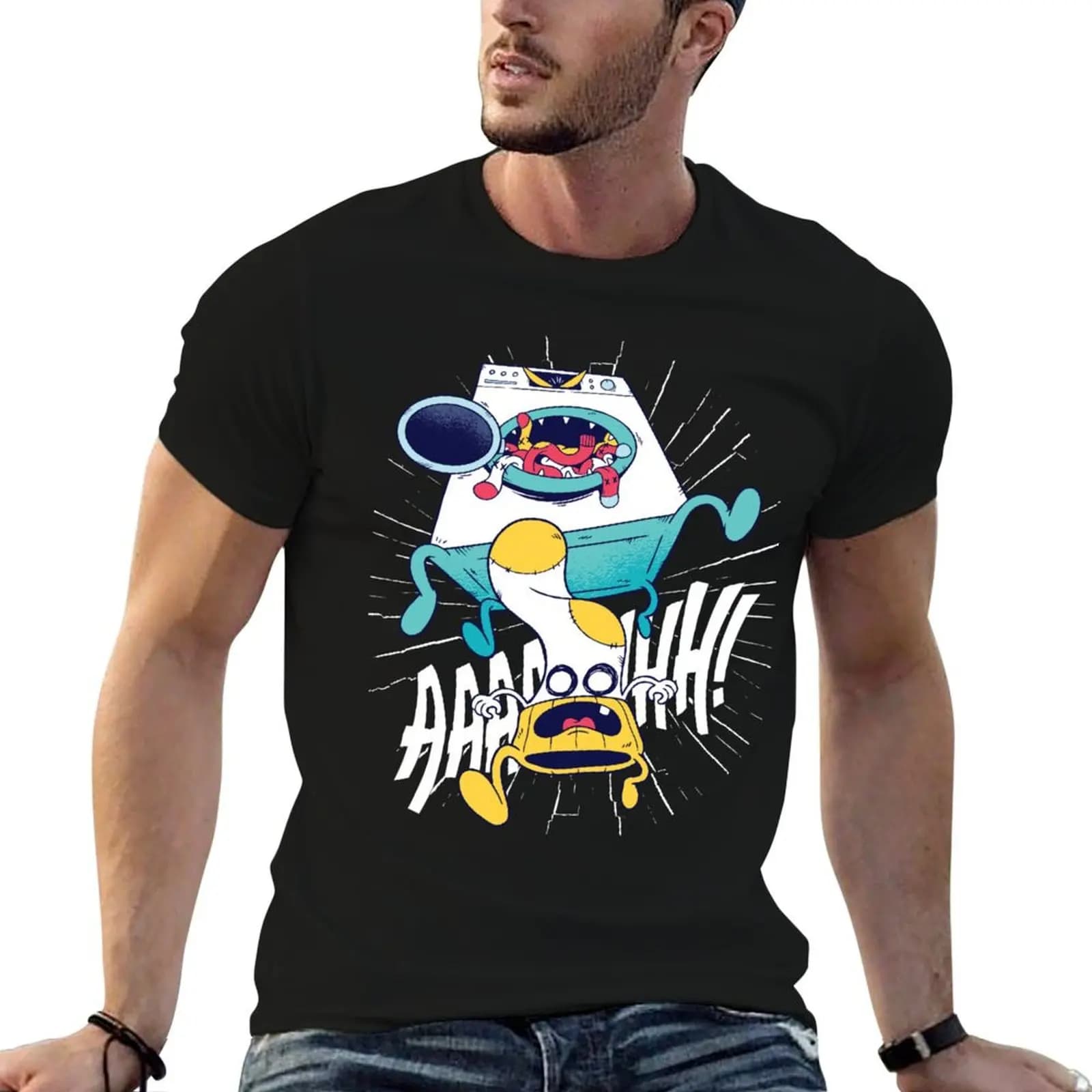 Sock eater washing machine T-Shirt t shirt personalised man t shirt heavy cotton t shirts for man pack cotton T-shirt