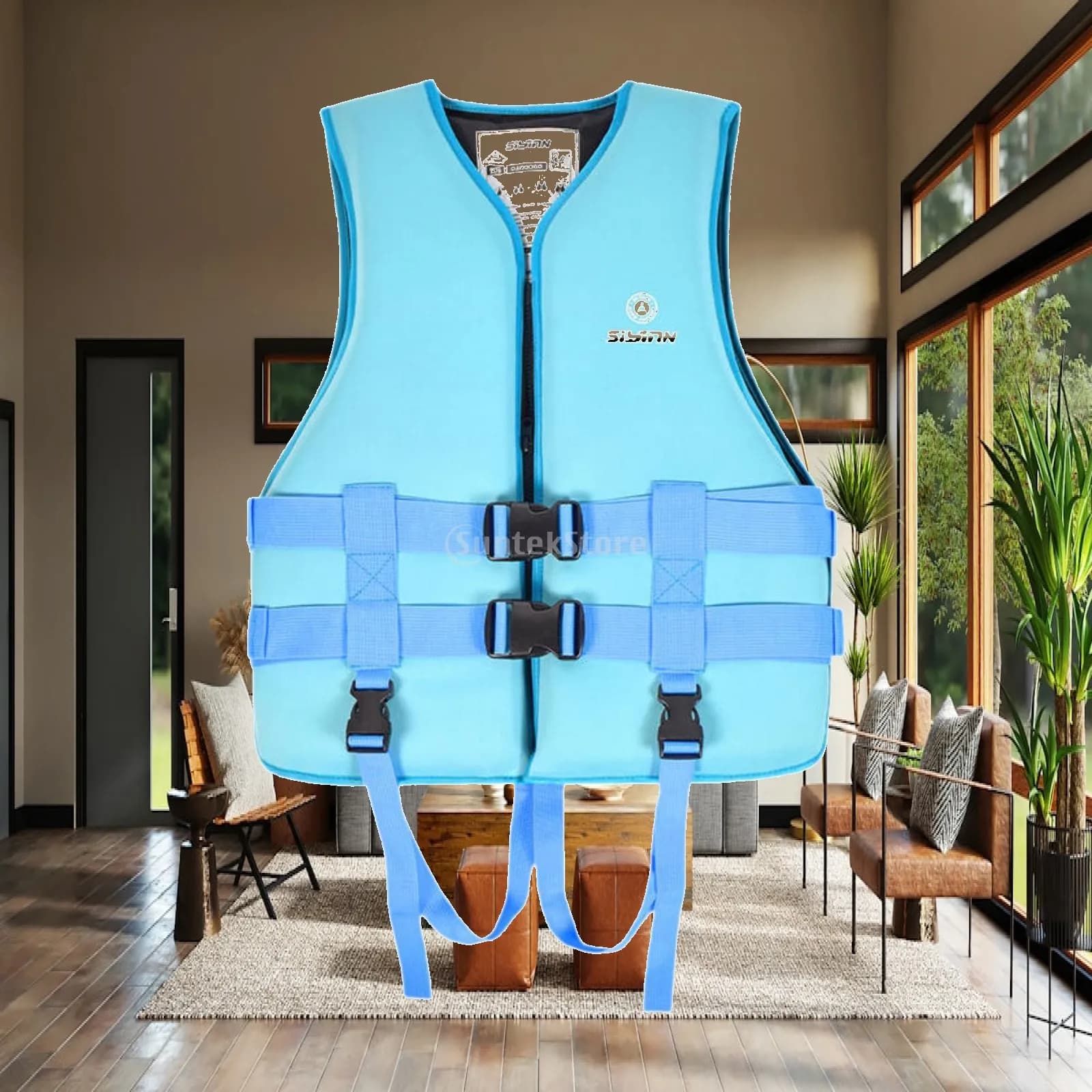Life Vest Life Jacket Adjustable Straps Flotation Device Swim Vest Swimwear for Surfing Outdoor Drifting Water Sports Fishing