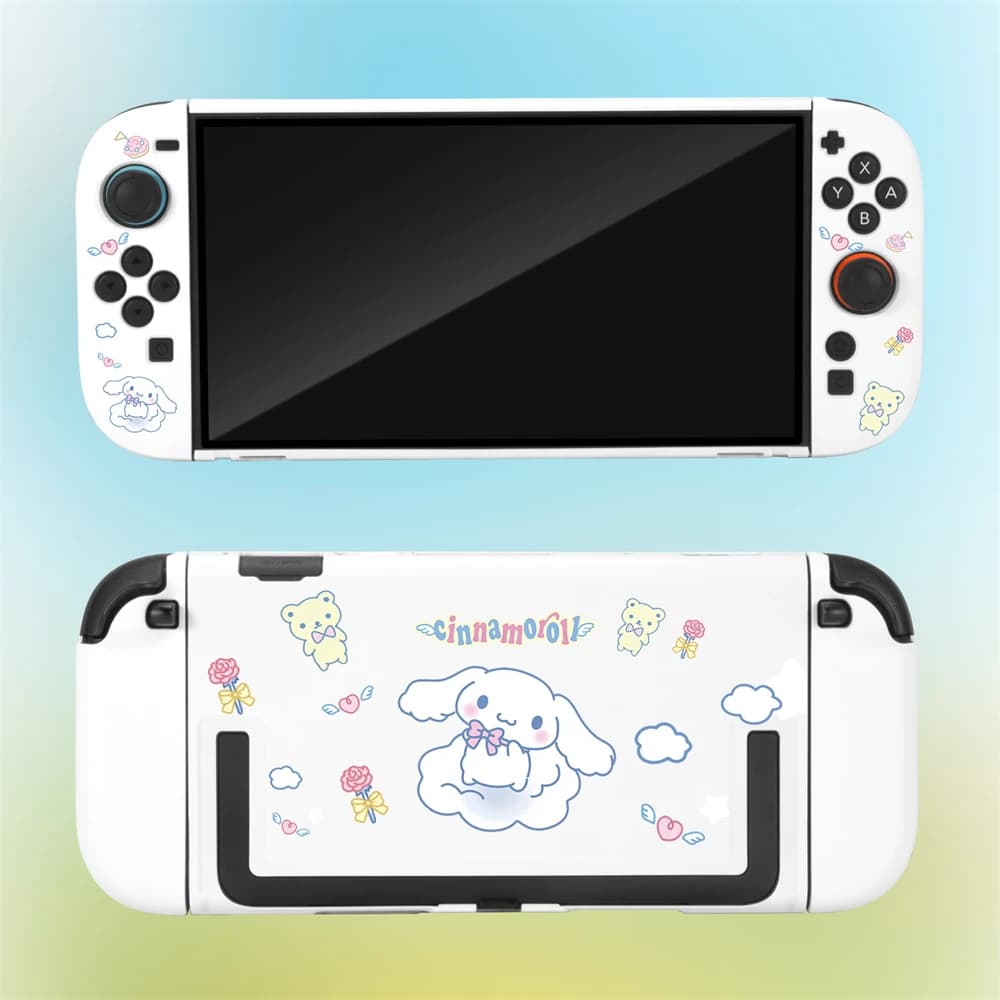Custodia Protettiva Cinnamoroll per Switch 2 (2025), Cover Rigida in PC+TPU, Base per Dock TV per Nintendo Switch 2