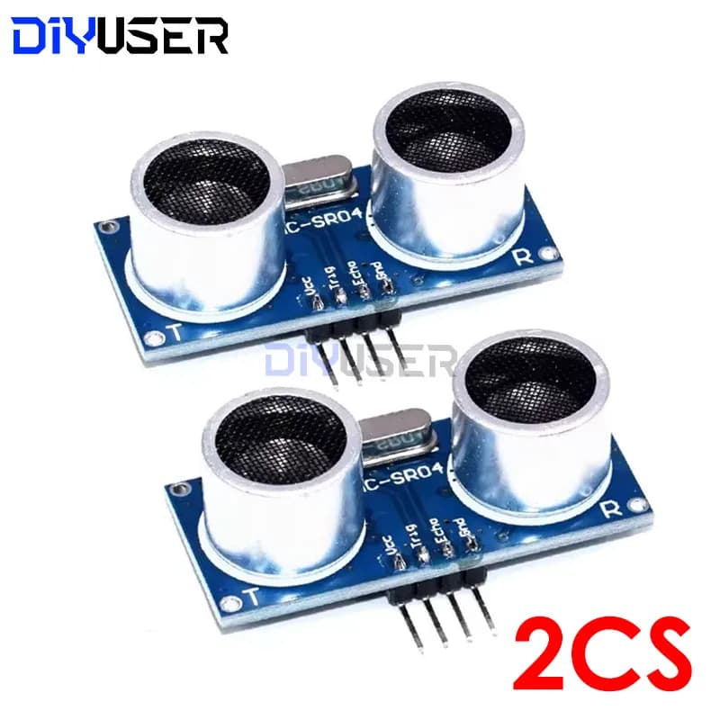 DIYUSER 2pcs HC-SR04 Ultrasound Module Distance Measurement Transducer Sensor for Arduino Detector Going Smart Car