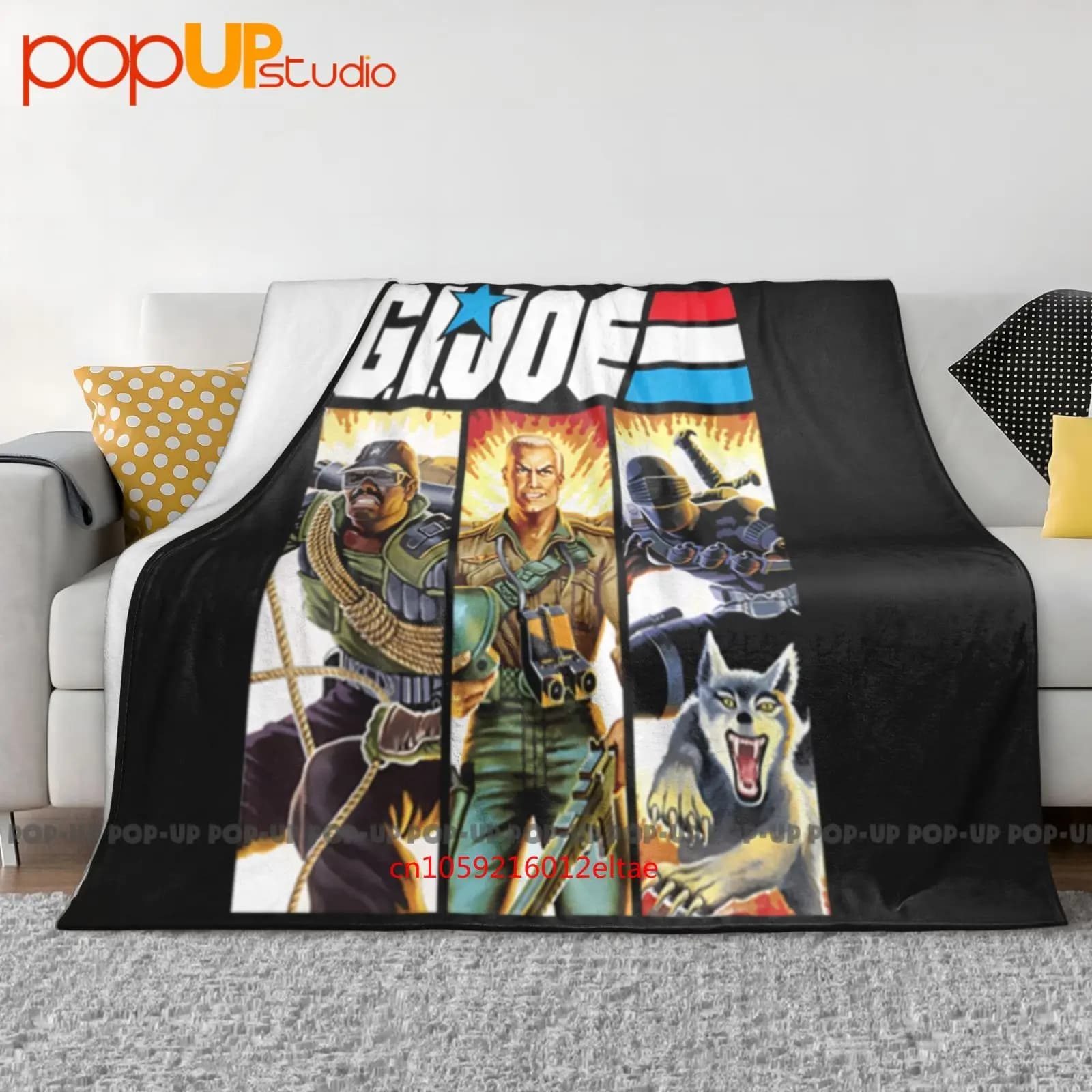 Hero Panels Gi Joe Coperta ultra morbida trapunta invernale Copridivano Copriletto