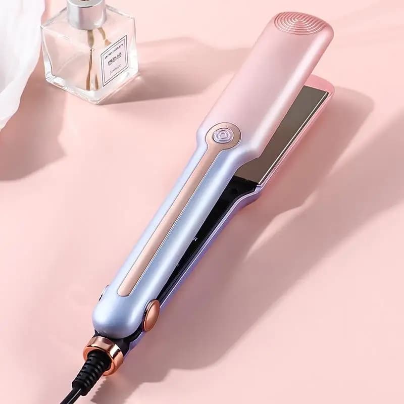 Best-selling rapid-heating hair straightener, featuring negative ion care for straight and wavy hair in one device