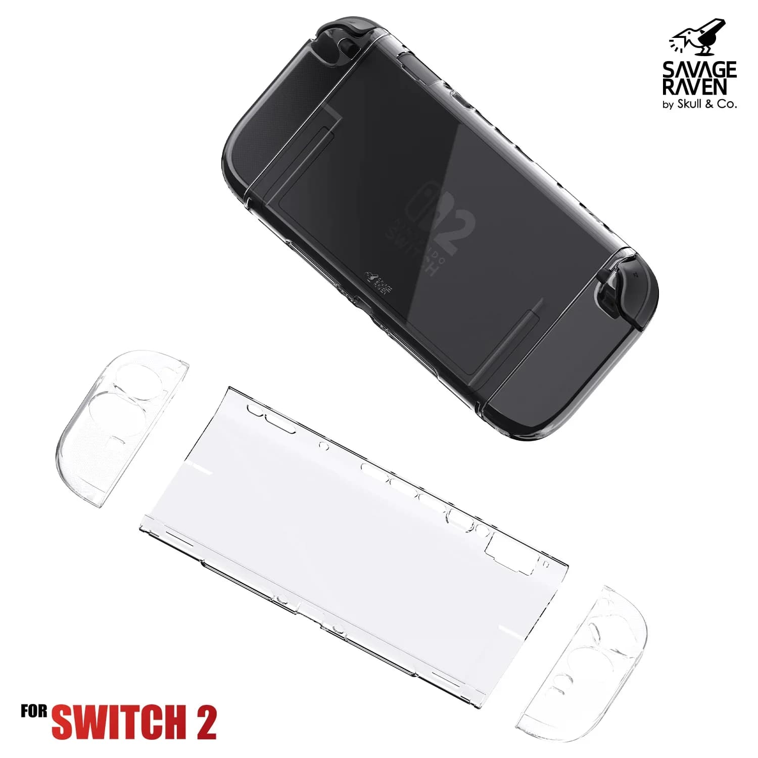 Savage Raven di Skull & Co. Custodia Protettiva Rimovibile per Nintendo Switch 2, Cover Compatibile con Dock NS2, Accessori per Switch2