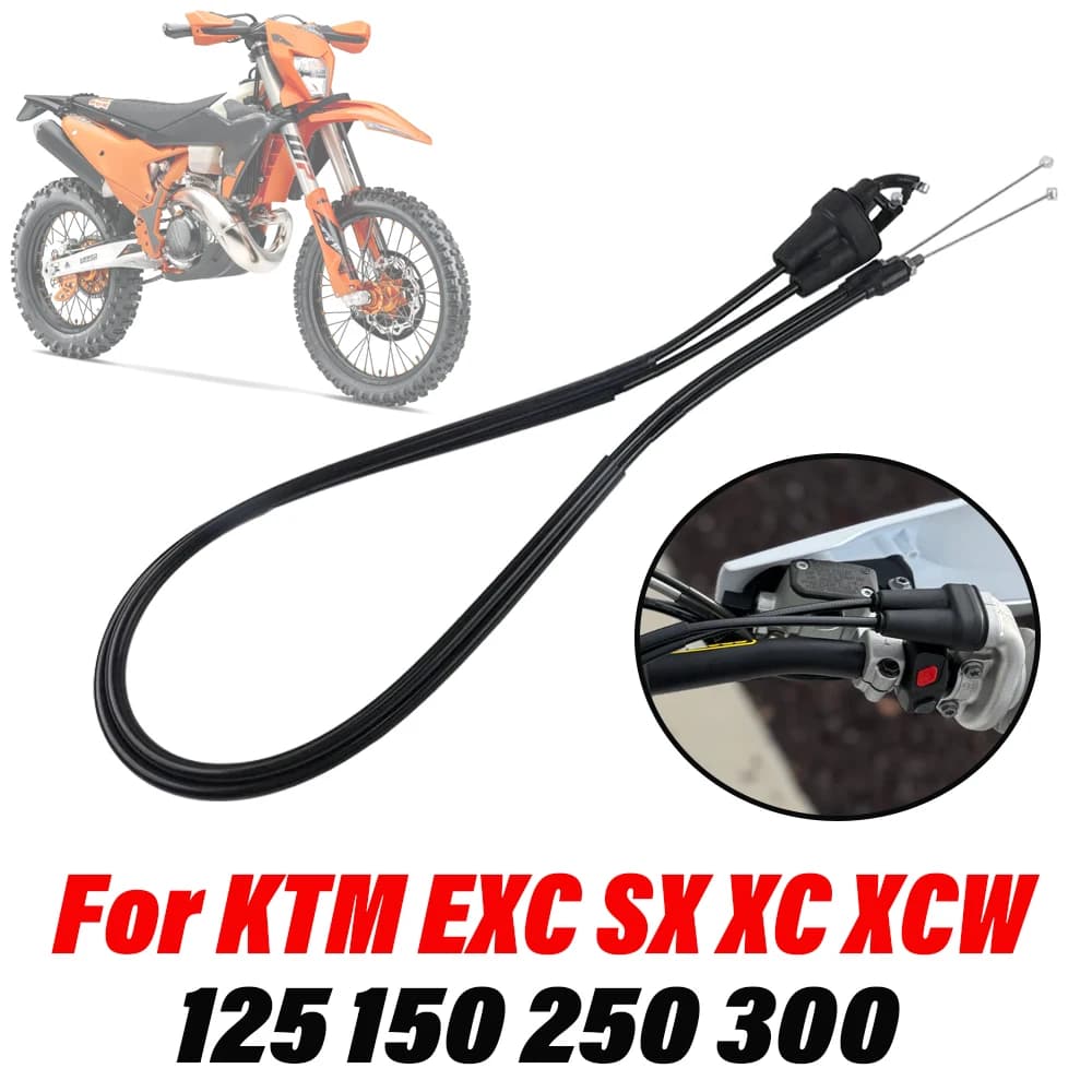 Per KTM EXC XCW SX XC 125 150 250 300 EXC300 2024 2025 Moto Due Cavo Dell'acceleratore Acceleratore Pull Line Tubi Del Carburante Filo di Acciaio