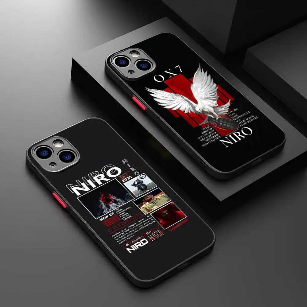 Cover Opaca N-NIRO OX7 per iPhone 16 15 14 Plus 15 13 12 11 Pro Max X XS MAX