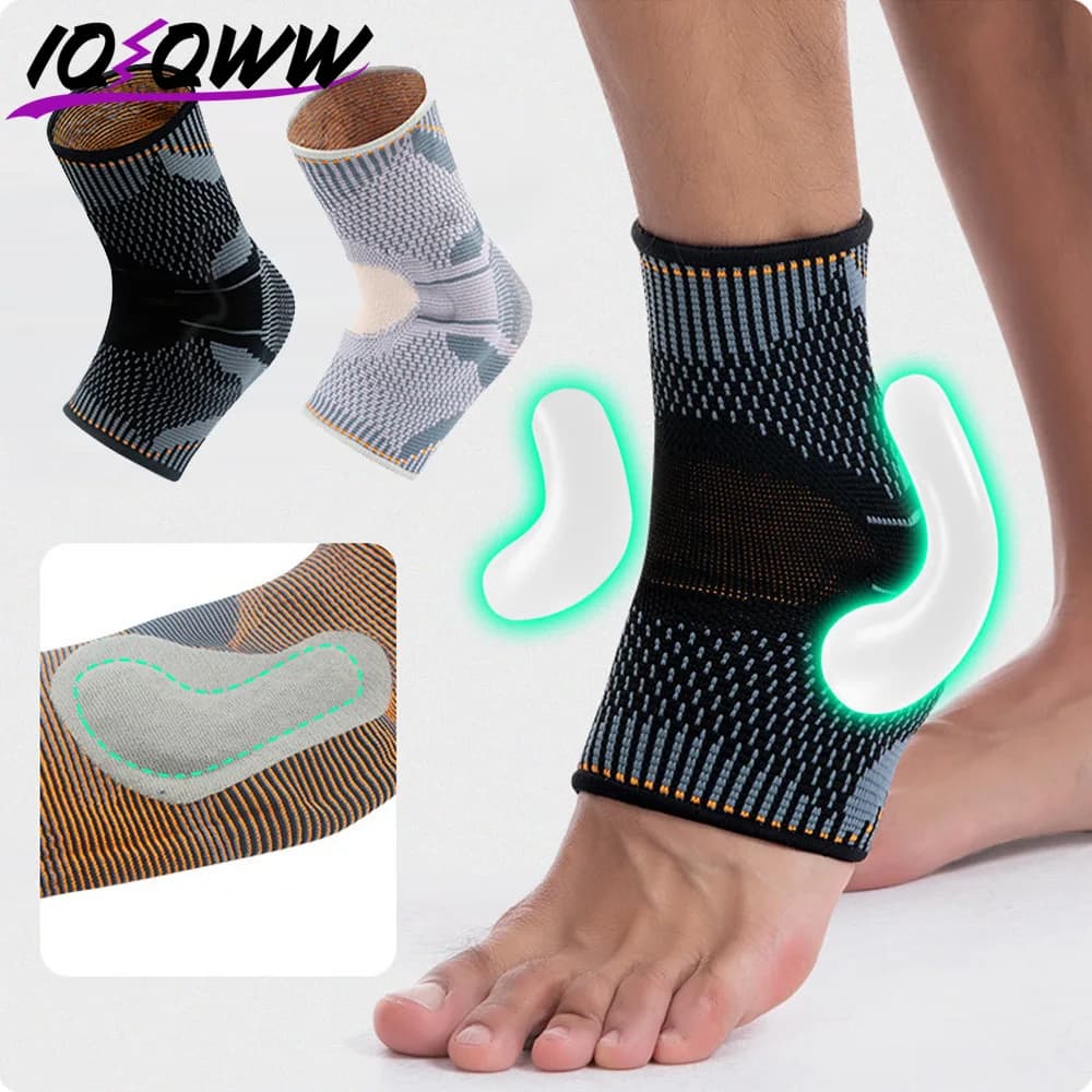 Supporto per caviglia sportivo da 1 pezzo: stabilizza le articolazioni e i muscoli, favorisce la guarigione delle infortuni, perfetto per il calcio e il basket
