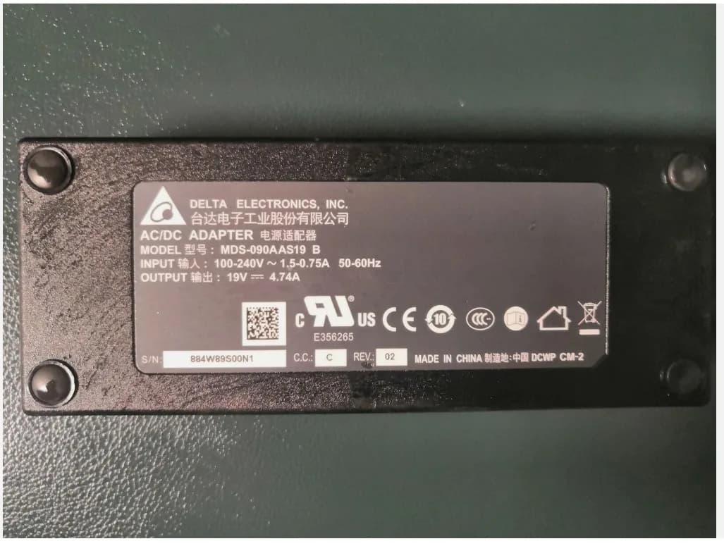 3-Pin AC Adapter FOR Sonoscape E2 Ultrasound Machine Charger MDS-090AAS19B