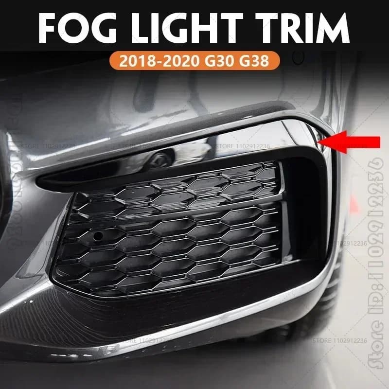 Per il 2018-2020 G30 G38 BMW Serie 5 M Sport Fendinebbia anteriori Trim strisce Sopracciglio Copertura lampada 51118070541 51118070542