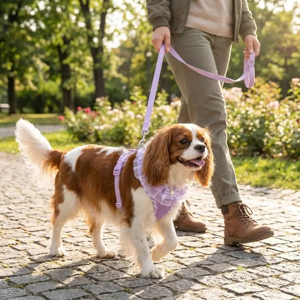 Breathable Mesh Cat Harness Leash Set Adjustable Prevent Breaking Free Puppy Chest Strap with Leash Comfortable Dog Harness Vest