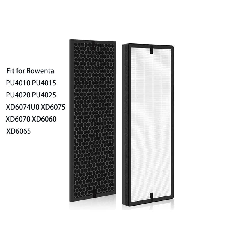 Filtro personalizzato per Rowenta XD6075 XD6070 PU4010 PU4015 PU402 Filtro aria pulita Filtro deodorizzazione 370*170*35MM/381*180*10MM