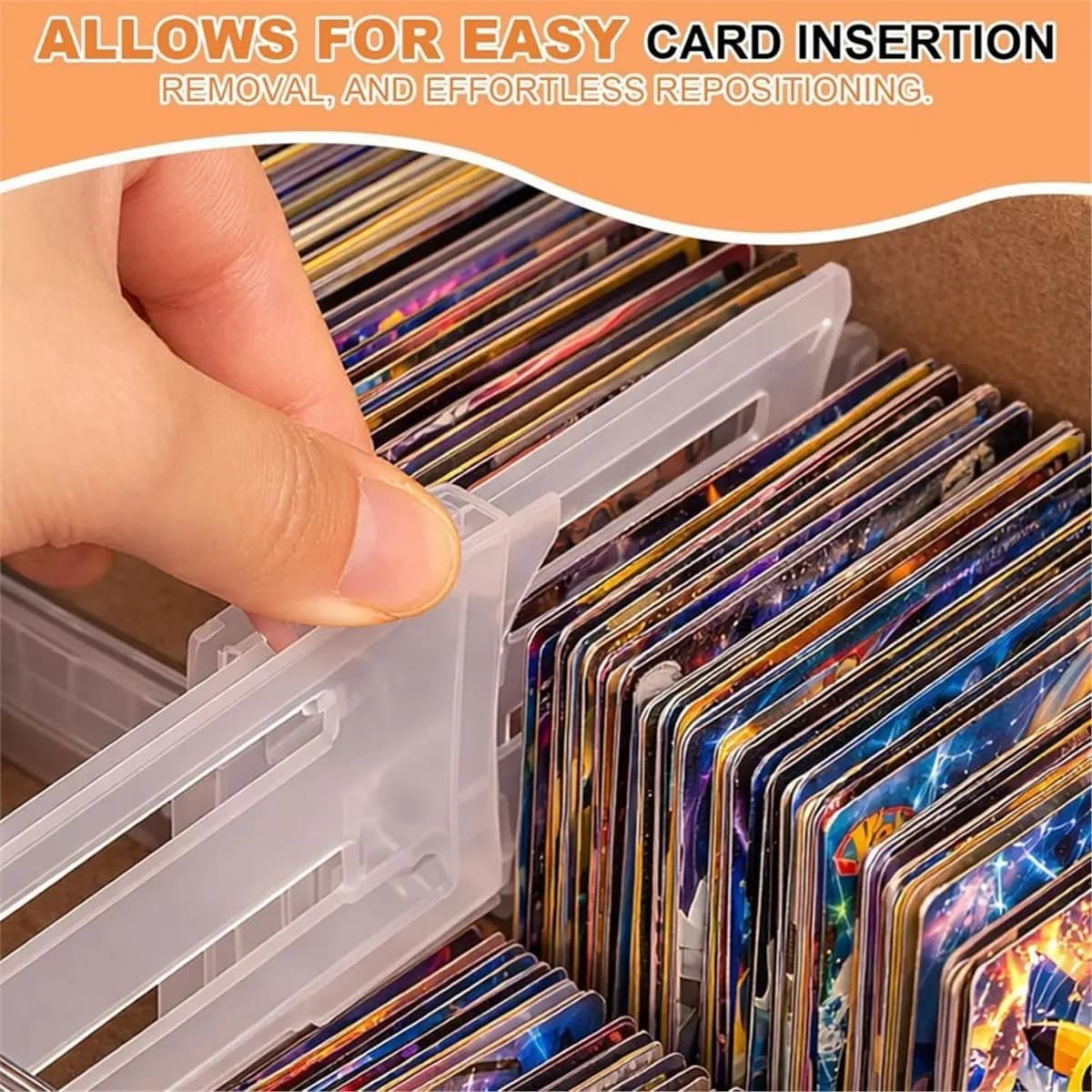Divisori per Carte Regolabili Utility Design, Confezione da 24, per Scatole Portaoggetti, Divisori per Carte Collezionabili, Divisori per Conservazione Carte