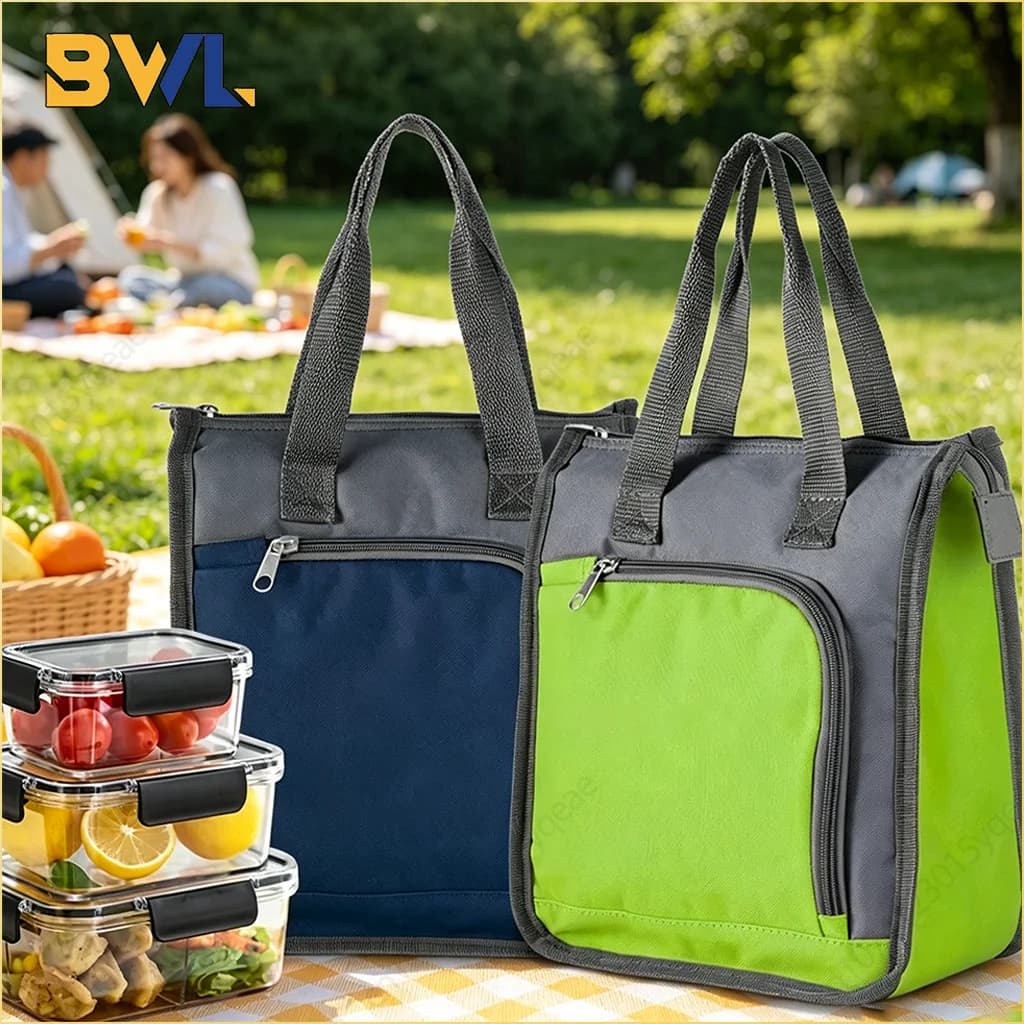 Borsa Termica Portatile per Pranzo, Impermeabile e Isolata, Contenitore per Picnic e Lavoro