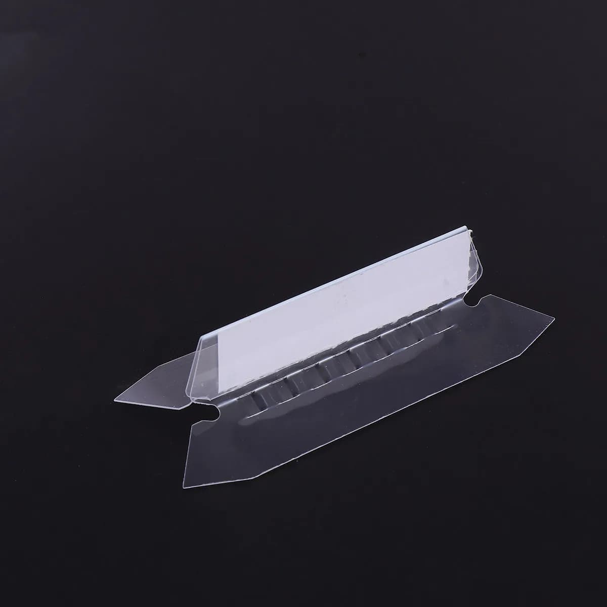 100Pcs File Folder Labels Transparent Hanging Folder Tabs Reusable Office Supplies for Easy File Sorting