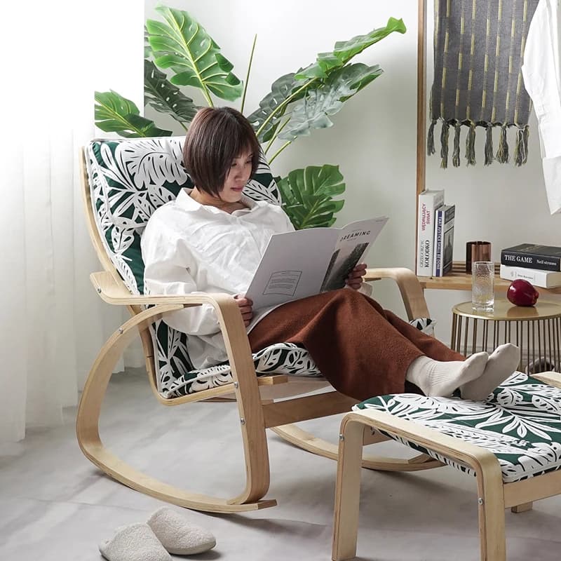 Sedie da soggiorno a dondolo Sedie da gioco mobili di lusso per camera da letto Sedie da lettura moderne di design Fauteuil Salon Mobili da balcone