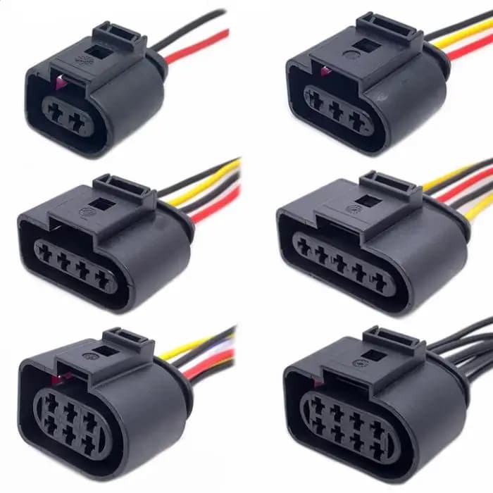 50pcs 2 Pin 3.5mm maschio e femmina Auto Temp Sensor Plug presa elettrica per clacson 1J0973722 1717692-1 8D0973822