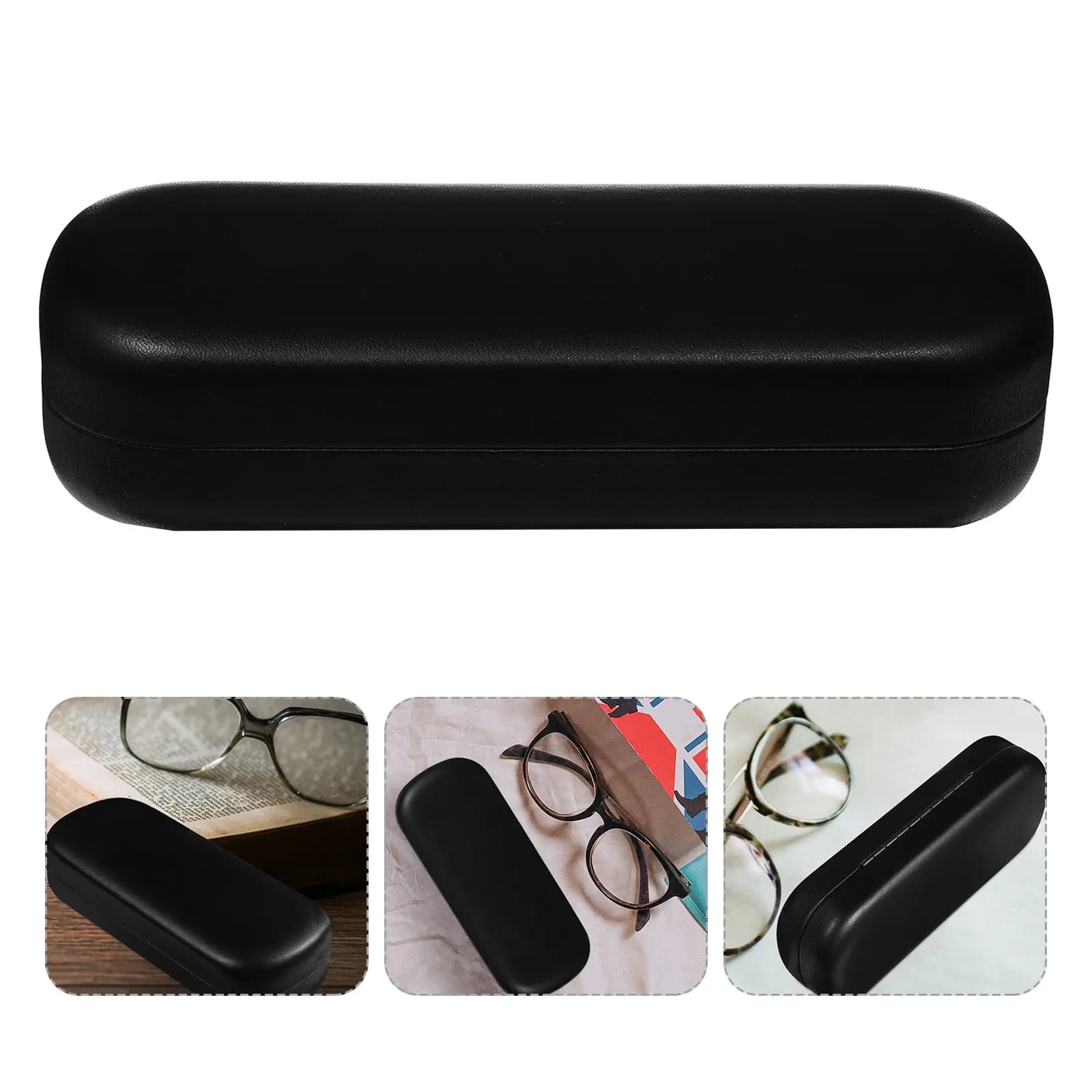 Custodia Rigida Premium per Occhiali, Design Elegante e Robusto, Protezione per Occhiali da Sole, Organizer per Ufficio, Auto, Casa
