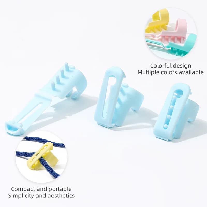 4Pcs Crochet Yarn Guide Sleeves – Plastic Finger Protectors for Beginners | Knitting & Crochet Craft Accessories Mix Color