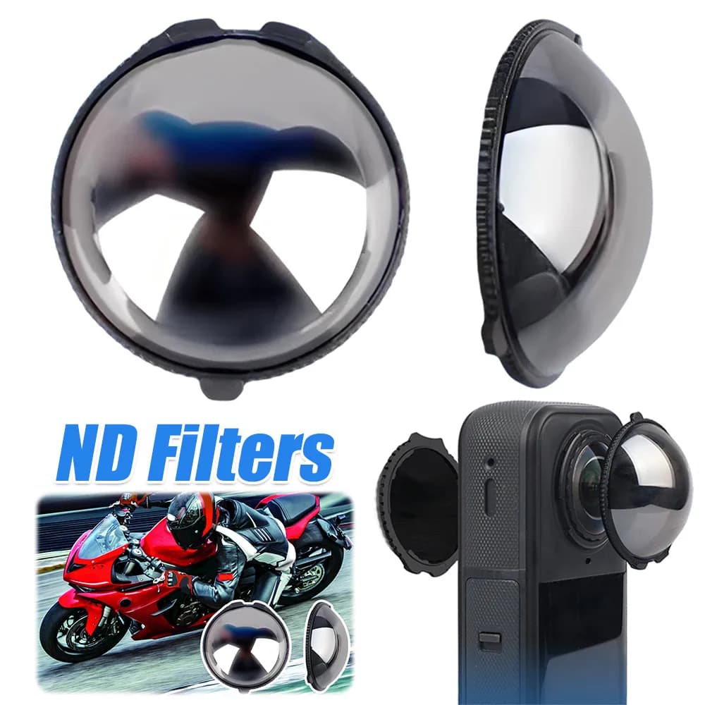 2 Pezzi Filtro Anti-Riflesso Cinematografico per Effetto Blur in Movimento, Filtro Dimmerabile per Lenti di Videocamere, Accessori per Action Camera per Insta360 X5