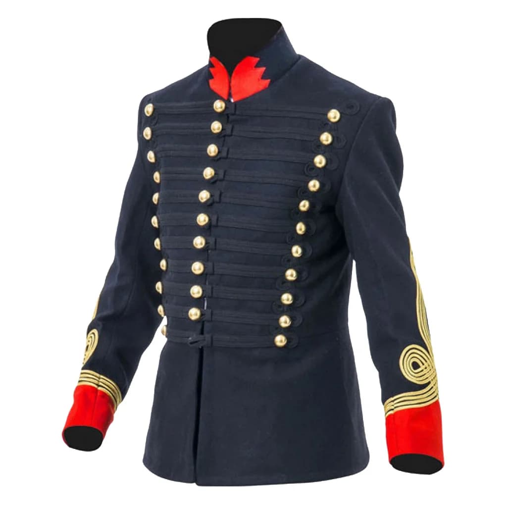Giacca da uomo adulto dell'esercito britannico Hussars Giacca uniforme da costume cosplay militare Steampunk Giacca da parata britannica su misura