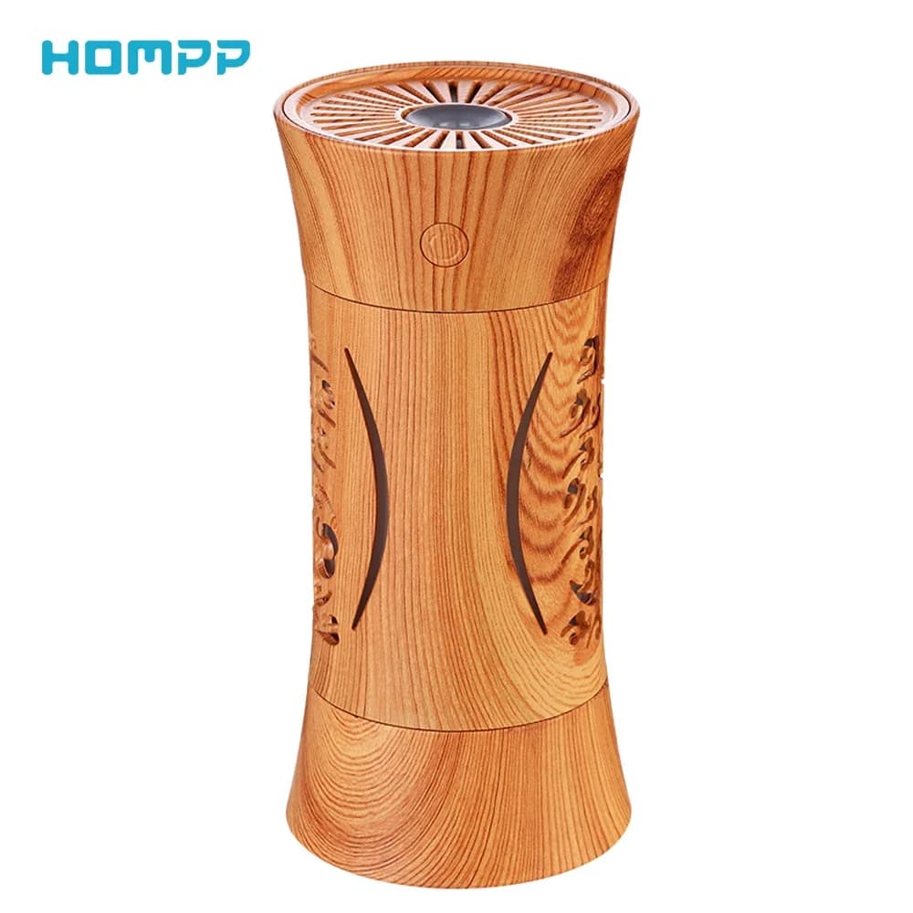 Mini USB Diffusore di Aroma Grano di Legno Umidificatore Cavo Auto Domestica Aromaterapia Aria Desktop Atomizzazione Diffusore Luci Colorfur