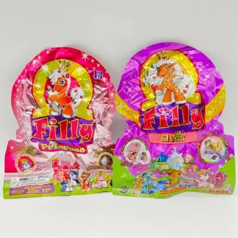 Originale Anime Filly Pony Surprise Pet Crystal Star Action Figure Blind Box Toy Sirena Unicorno Pony Giocattolo animale da collezione Regalo