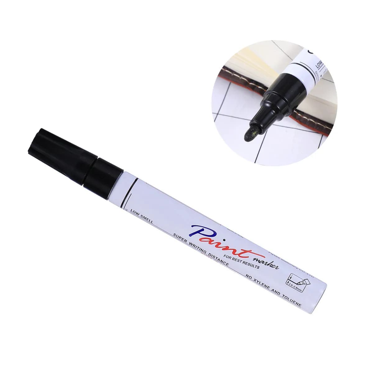Penna per Ritocco Vernice Auto Nera, Pennarello per Riparazione Graffi, Copertura di Piccole Linee, Prevenzione Ruggine e Ossidazione, per Uso Automobilistico