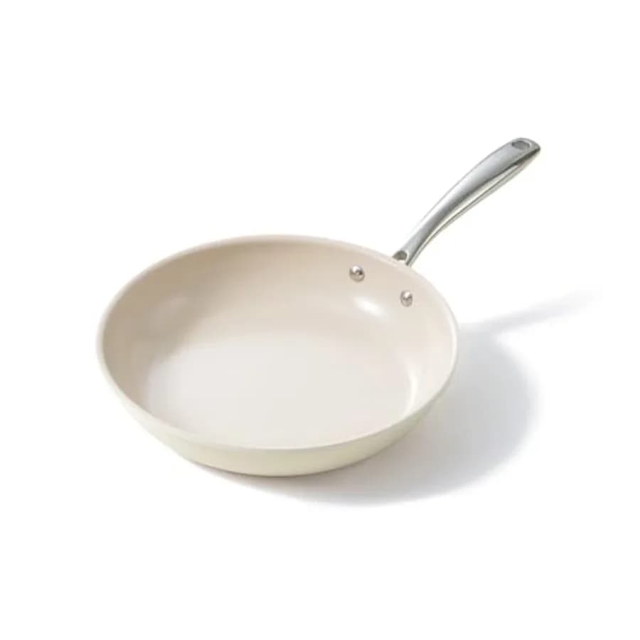 Nonstick Frying Pan Skillet Ceramic Non-Stick Saute Pans Cooking Fry Pan with Stay Cool Handle All Stovetops Gas Electric and I