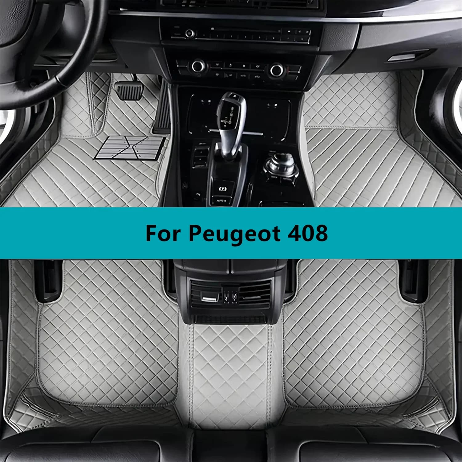 Tappetini per auto personalizzati per Peugeot 408 2022 2023 2024 2025 2026 Tappetini per auto impermeabili per tutte le stagioni