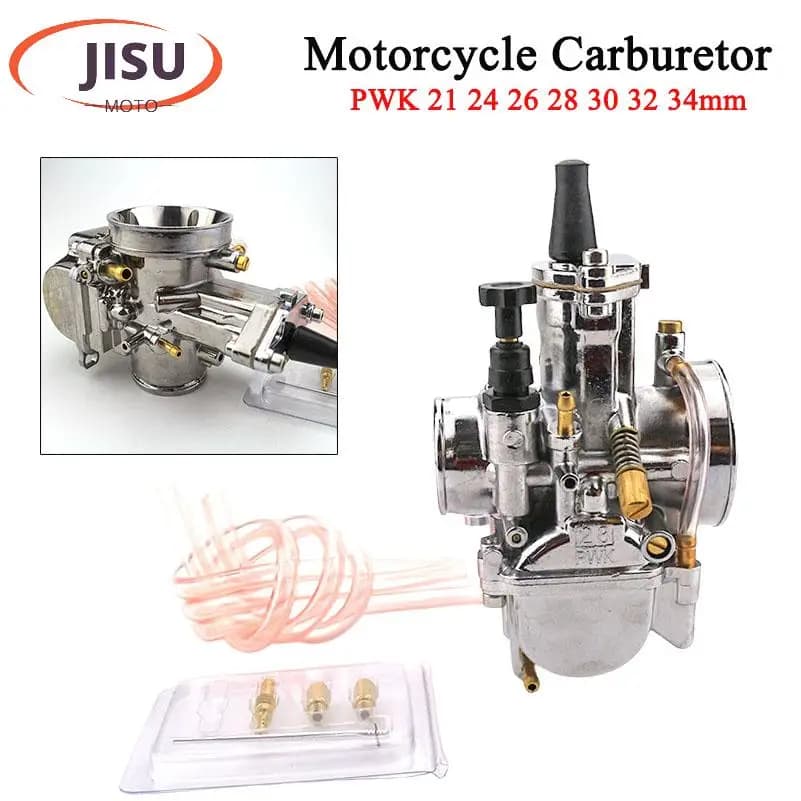 PWK 24/26/28/30/32/34mm Motorcycle Carburetor With Power Jet For Yamaha Suzuki Honda 2/4-stroke 180-300cc ATV Buggy Quad Go Kart