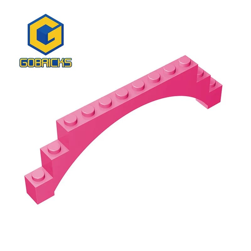 Blocchi di costruzione techialalalal 1x12x3 mattone ad arco 10 pezzi giocattolo educativo creativo per bambini regalo di compleanno 18838 6108 14707