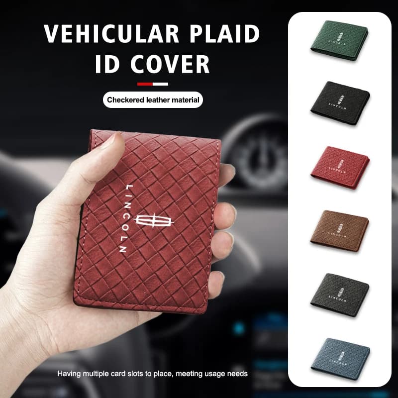 Car Driver License Holder Card Bag Business ID Passport Wallet For Lincoln Navigator MKZ MKX MKC MKT Continental Nautilus