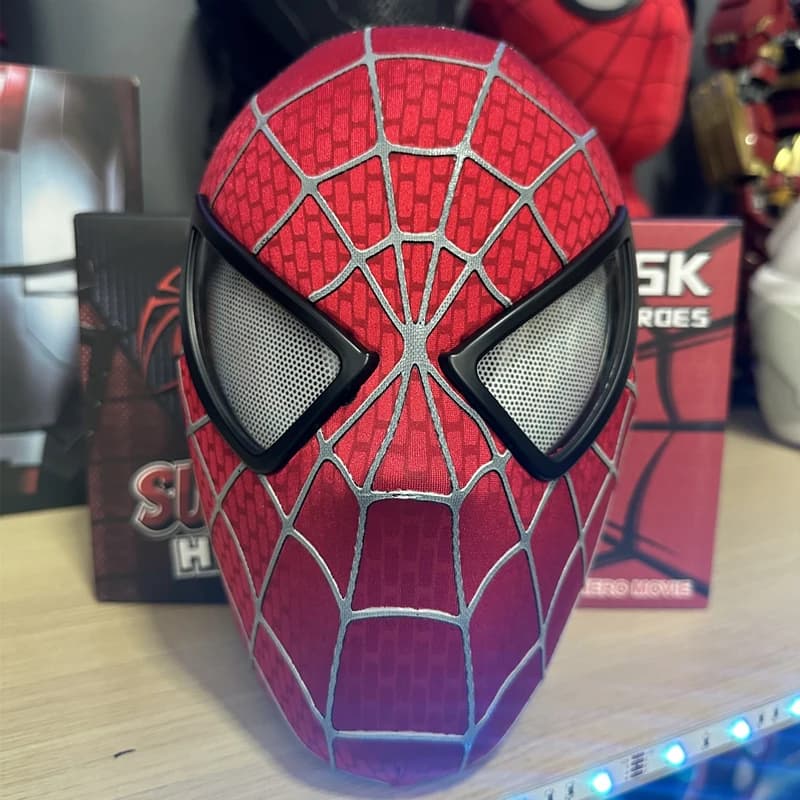 New Marvel Spider-Man Mask, Tobey Model, 1:1 Stackable Lens, Spider-Man 3D Mask, Cosplay Costume, Superhero Collection Model
