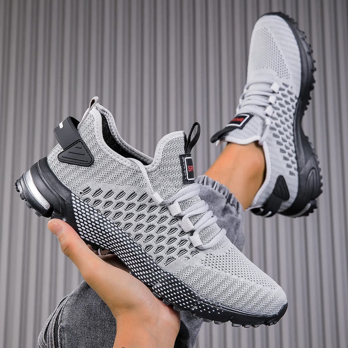 New Men's Running Shoes Breathable Sports Shoes For Outdoor Sneakers Men's Light Shoes Comfortable Footwear for Athletic Training