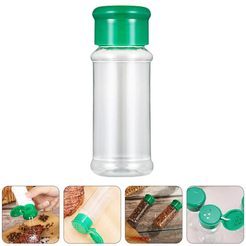 Set di 40 Contenitori Trasparenti in Plastica per Spezie, Eco-Friendly, Senza BPA, per Sale e Pepe, Organizer da Cucina con Versatore Facile