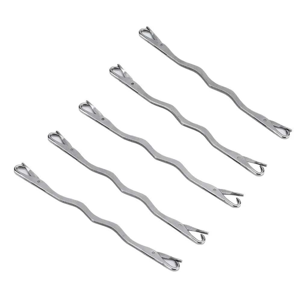 Ago per riparazioni a doppia punta in acciaio inossidabile, strumento per maglieria domestica, accessori per cucito, ago per uncinetto a lingua