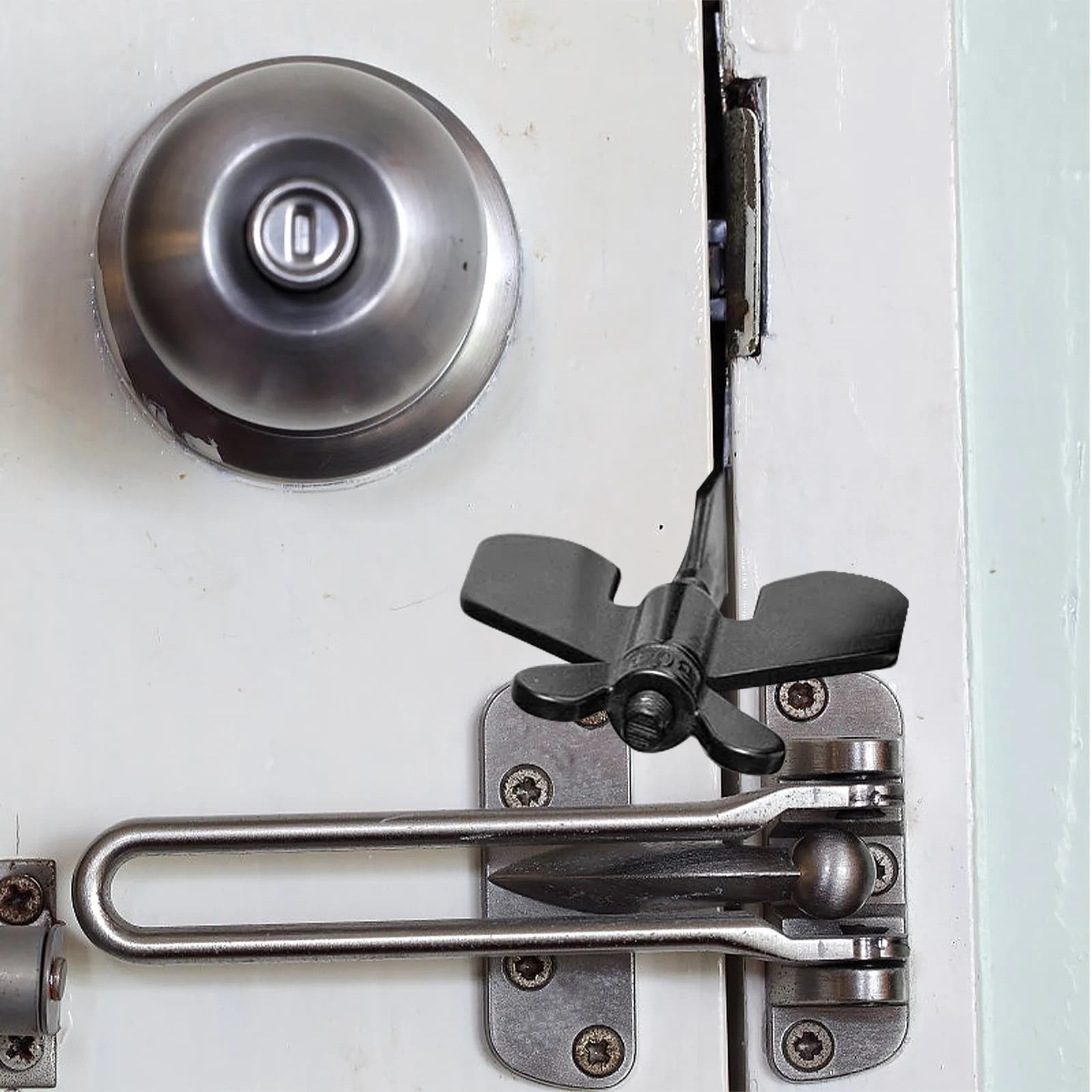 Dispositivo di Blocco Portatile per Porte, per Casa, Ufficio, Viaggi, Hotel, Dispositivo di Sicurezza per Porte con Apertura Interna