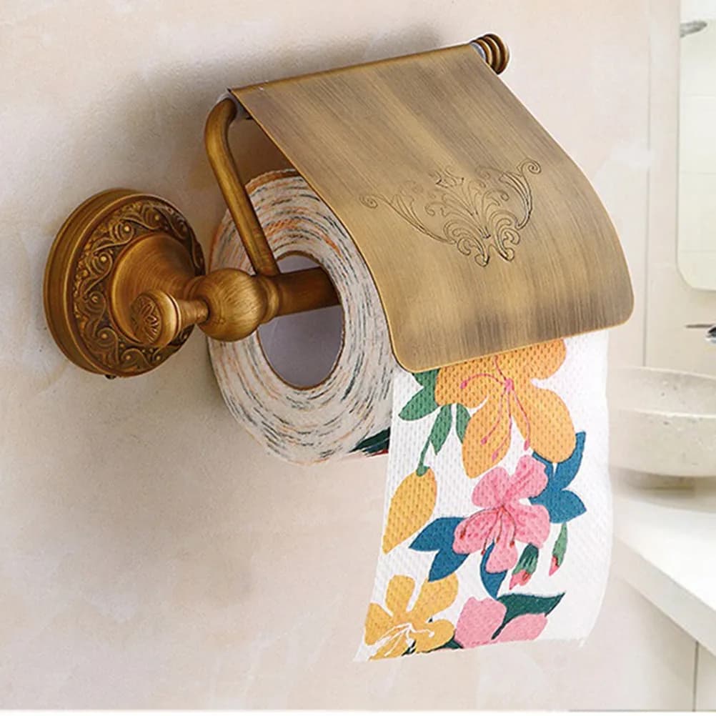 Paper Towel Holder Floor Toilet Stand for Wall Covered Metal Bathroom Accessories