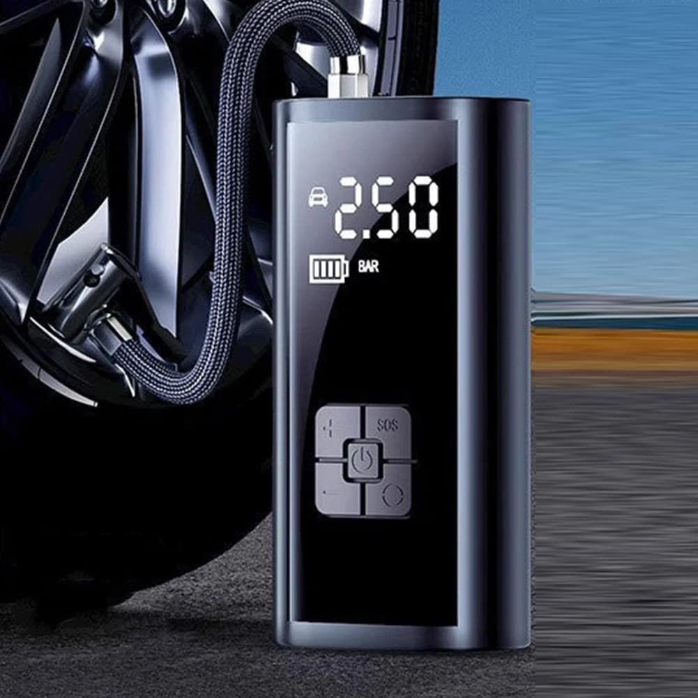 Pompa per pneumatici elettrica 150PSI Pompa di gonfiaggio per auto portatile ricaricabile USB 6000mAh Compressore d'aria per bicicletta per palla da bicicletta per automobile