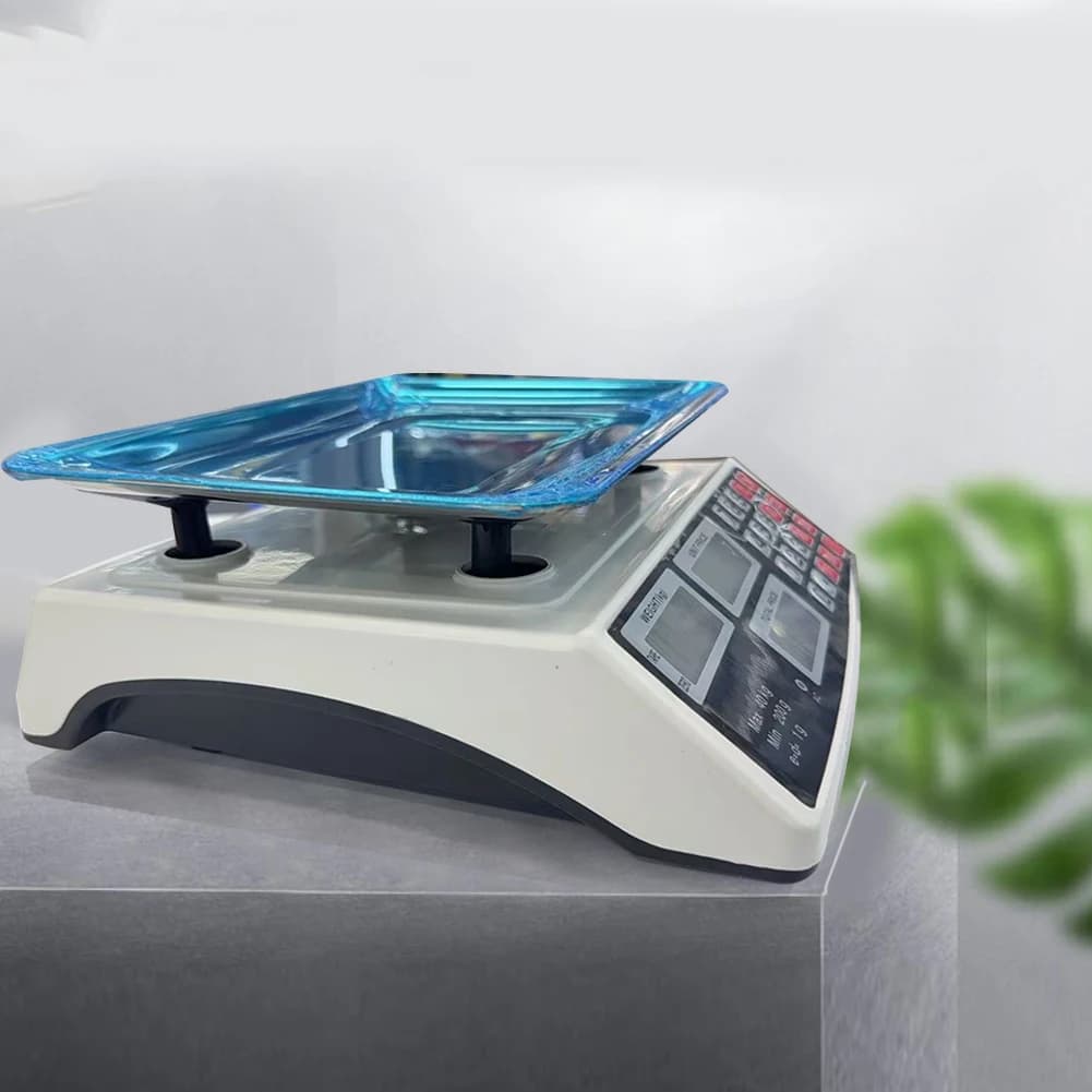Countertops 40kg/1g with Stainless Steel Plate, Electronic Food and Products Balancing, Small Balance for Agricultural and Macellery Markets