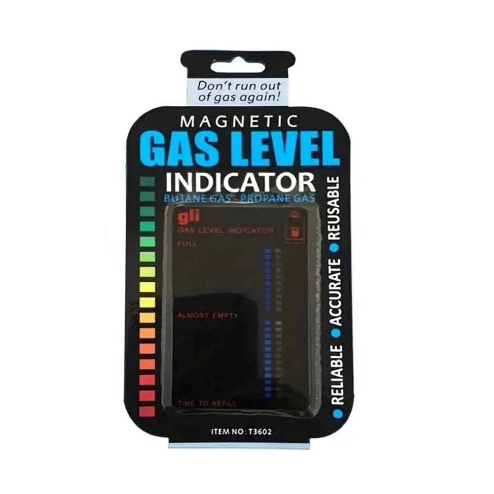Practical gas level indicator for propane, butane, GPL, for gas tanks, for domestic use, kitchen and exterior