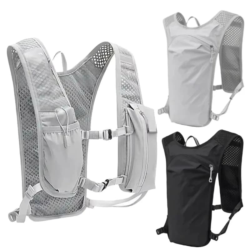 Lightweight Hydration Vest Breathable Running Backpack for Trail Cycling Marathon Climbing Jogging Riding Water Pack