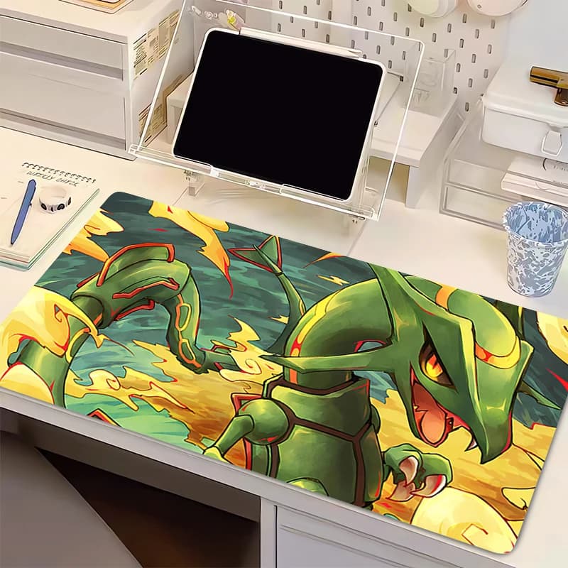 Tappetino per mouse in gomma naturale Pokemon Gyarados Anime Gamer Tappetino per mouse per computer Accessori da gioco Tablet Varmilo Tappetino per tastiera Mausepad