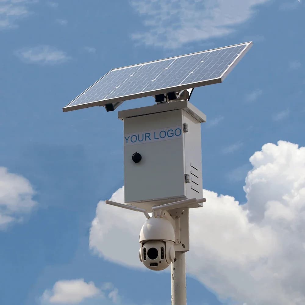 4G Professional Solar CCTV Security System, IP Camera PTZ 6MP 8MP, Alarm with PIR Siren, Audio, GSM SIM Card Slots, Wireless CMOS