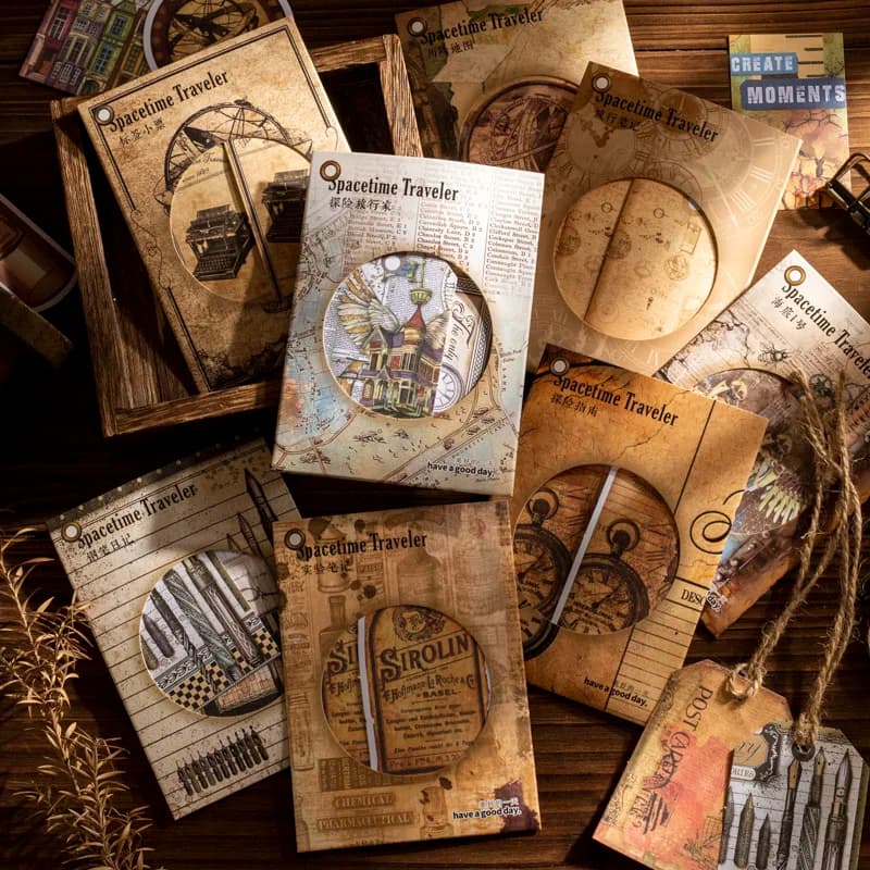30pcs/pack Vintage items Stickers Kit for DIY Scrapbooking Art Collage Hand Made Planner Collage Material Craft Supplies