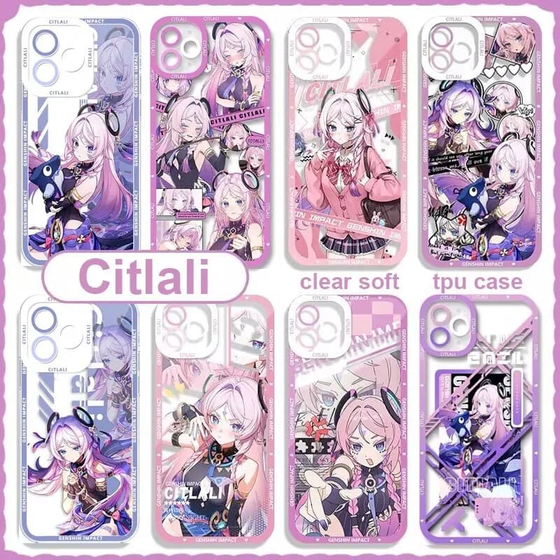 Genshin Impact Citlali Phone Case For Xiaomi POCO X6 X3 X4 F5 X5 Pro NFC M3 M4 F4 X3GT X4GT 11 Lite 11T Pro Clear Cover