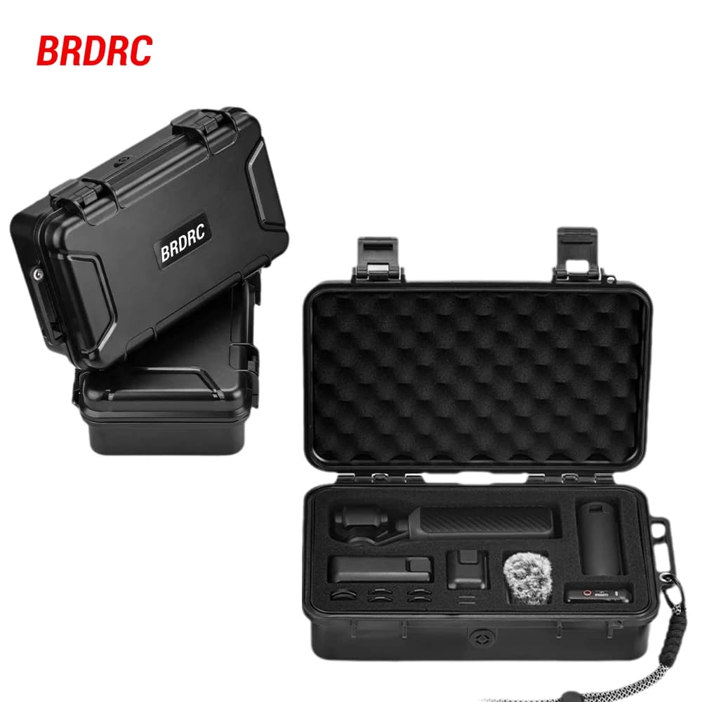 BRDRC Pocket 3 Custodia rigida impermeabile da trasporto portatile per DJI Osmo Pocket 3 Accessori Valigia combinata con tracolla