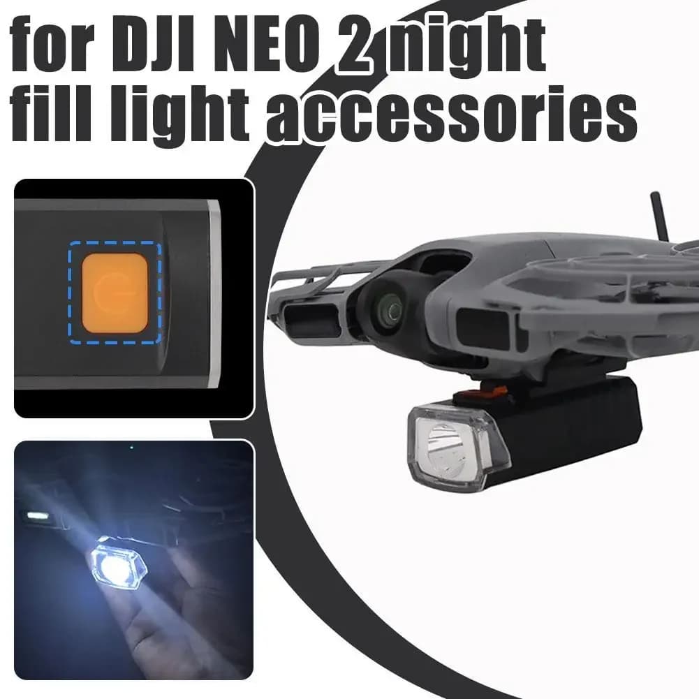 Night Flight Lights with Refill Flash for Drone DJI NEO 2, LED Light Suspended Night Lighting, Dron Accessories