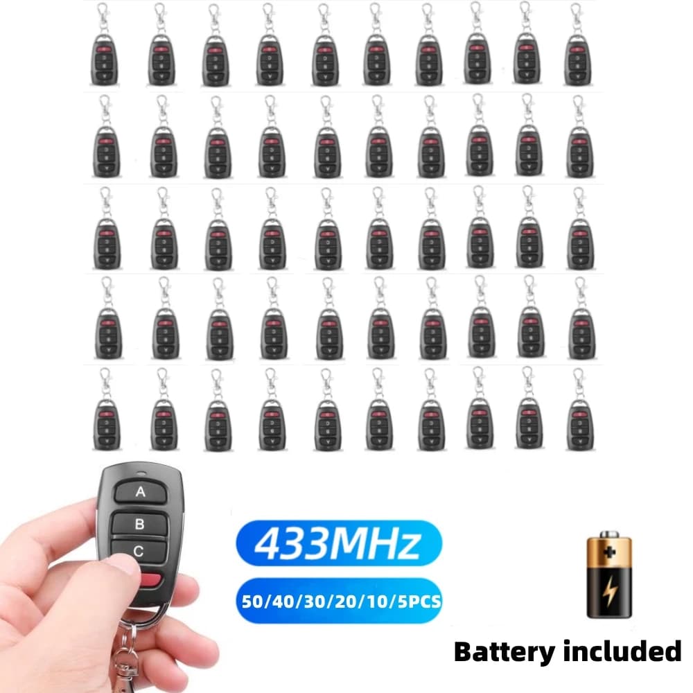 433 Mhz RF Copy Remote Control Key 433.92 mhz 4CH Transmitter Duplicate Code Cloning Keychain for car Electric garage door
