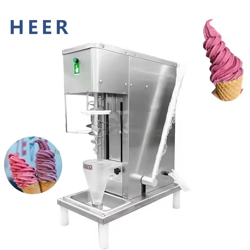 Frullatore Professionale Automatico per Gelato con Frutta Vera, Yogurt, Frullati, Noci e Acqua